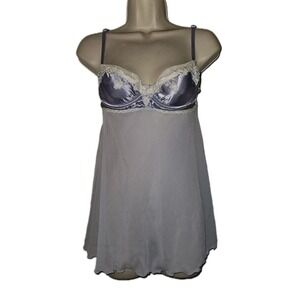Gillian & Omalley Lilac Lace Lingerie Nightie Babydoll Camisole Women's‎ Size S